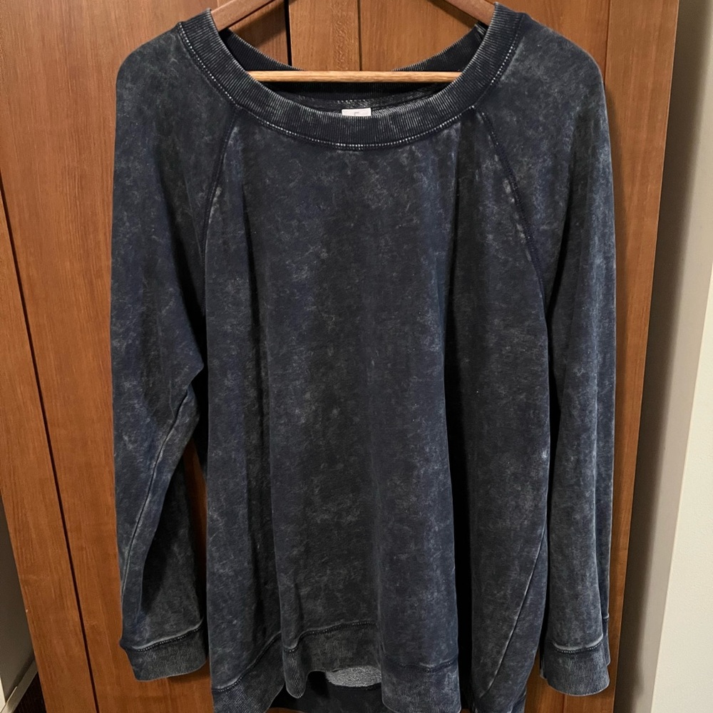 Cute Plus Size 18/20 Light Acid Washed Look Top (part of 2 piece set) NWT